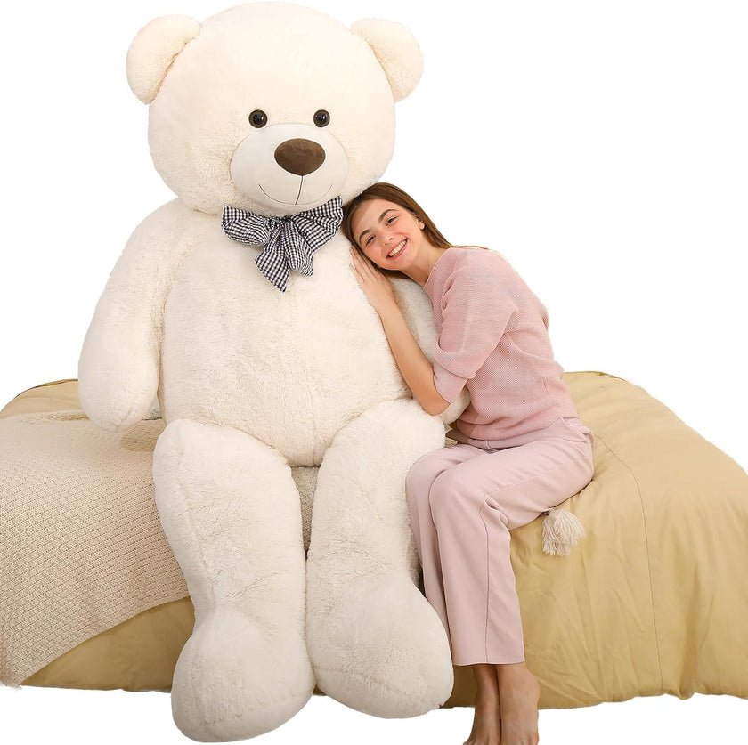 Giant teddy bear plush toy in modern room - Vivantoy oversized collection